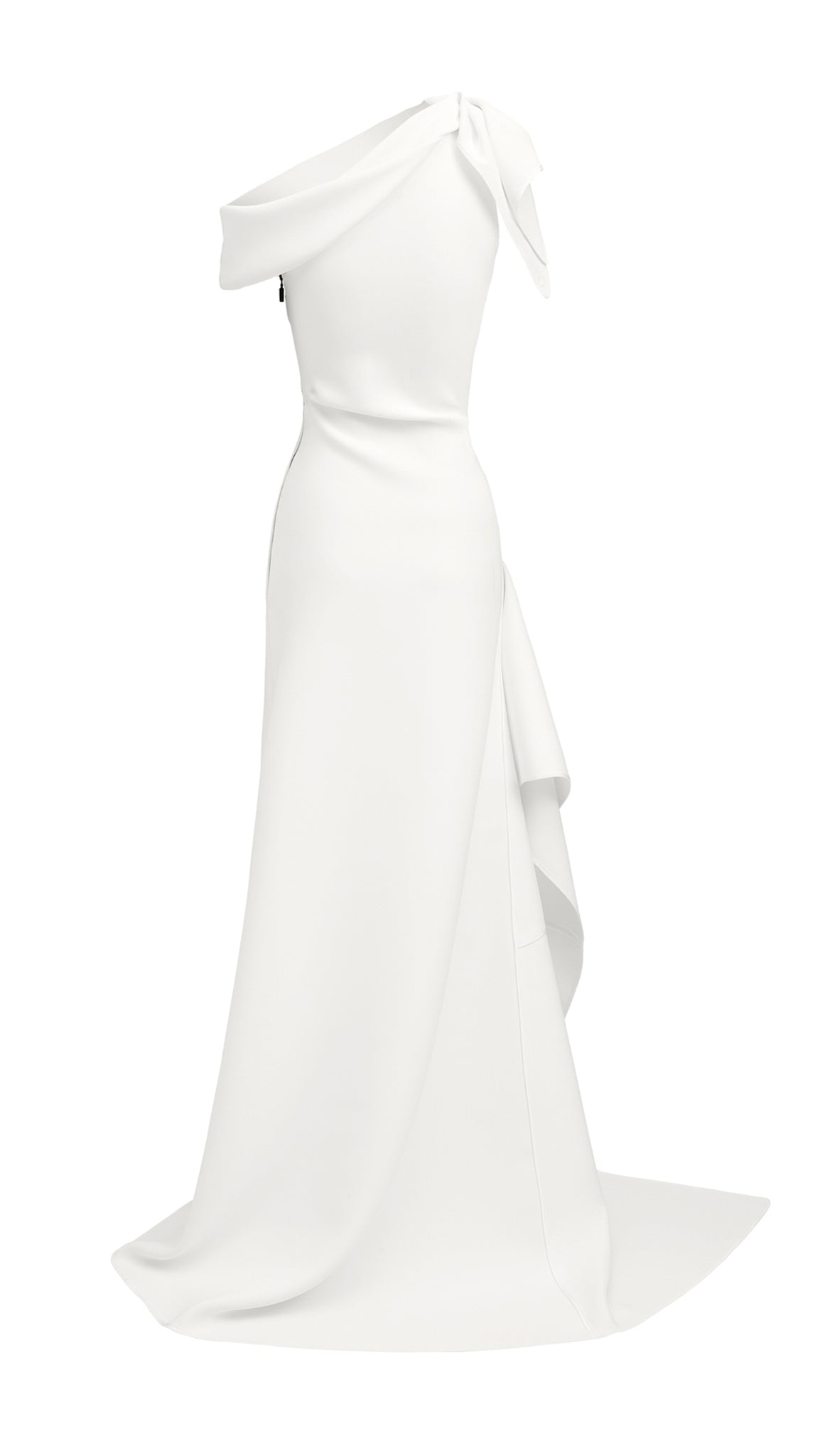 Buy Maticevski Indelible One-shoulder Ruffled Crepe Gown - White At 60% Off  | Editorialist