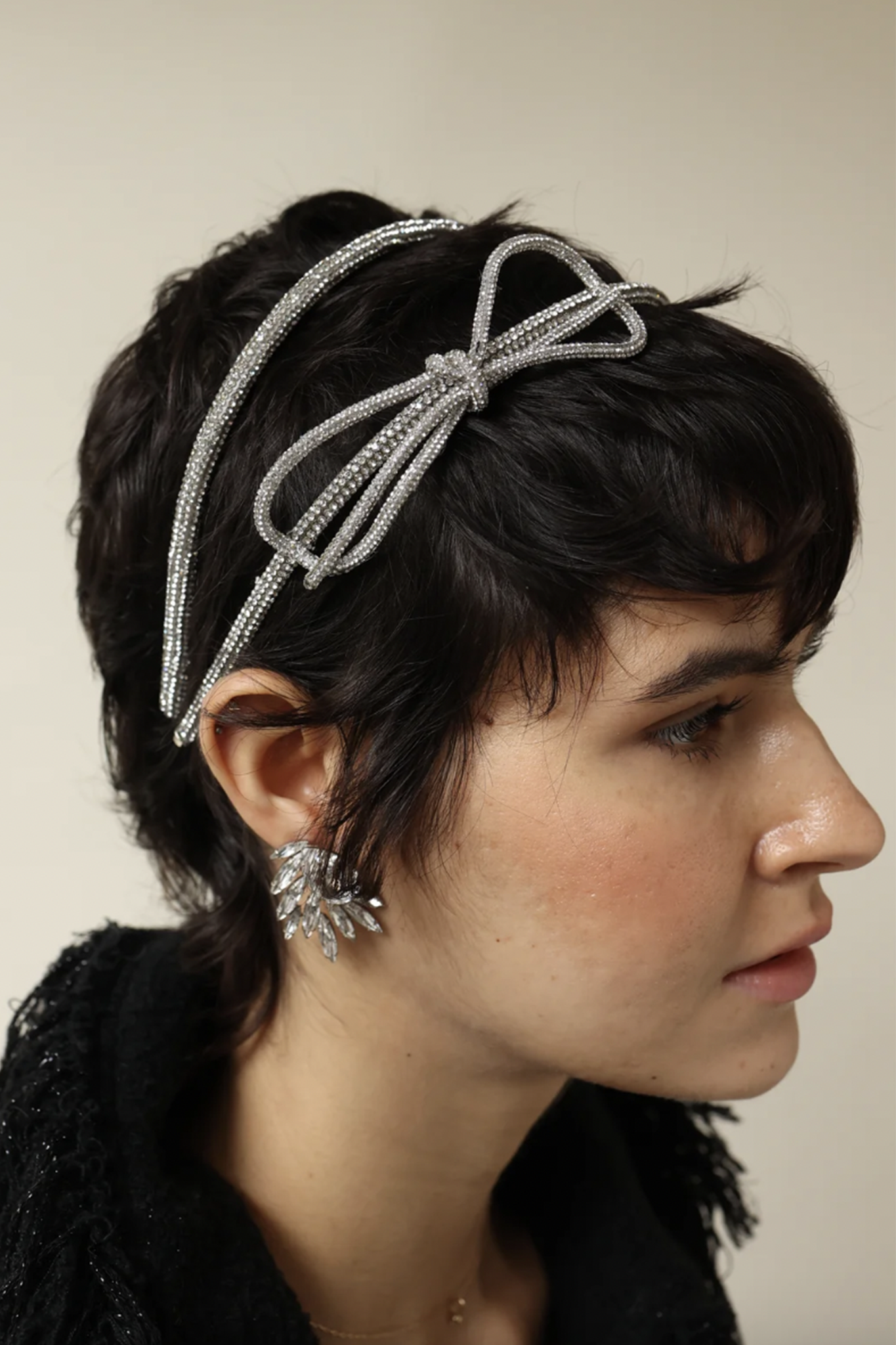 SASHA SIMPLE CRYSTAL HEADBAND