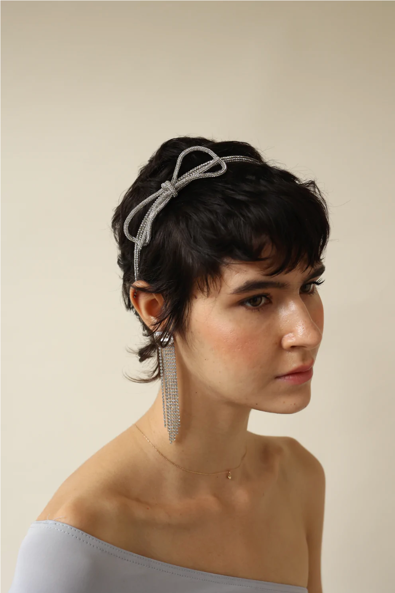 SASHA CRYSTAL BOW HEADBAND