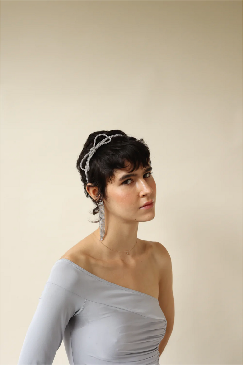 SASHA CRYSTAL BOW HEADBAND – The Loft Bridal
