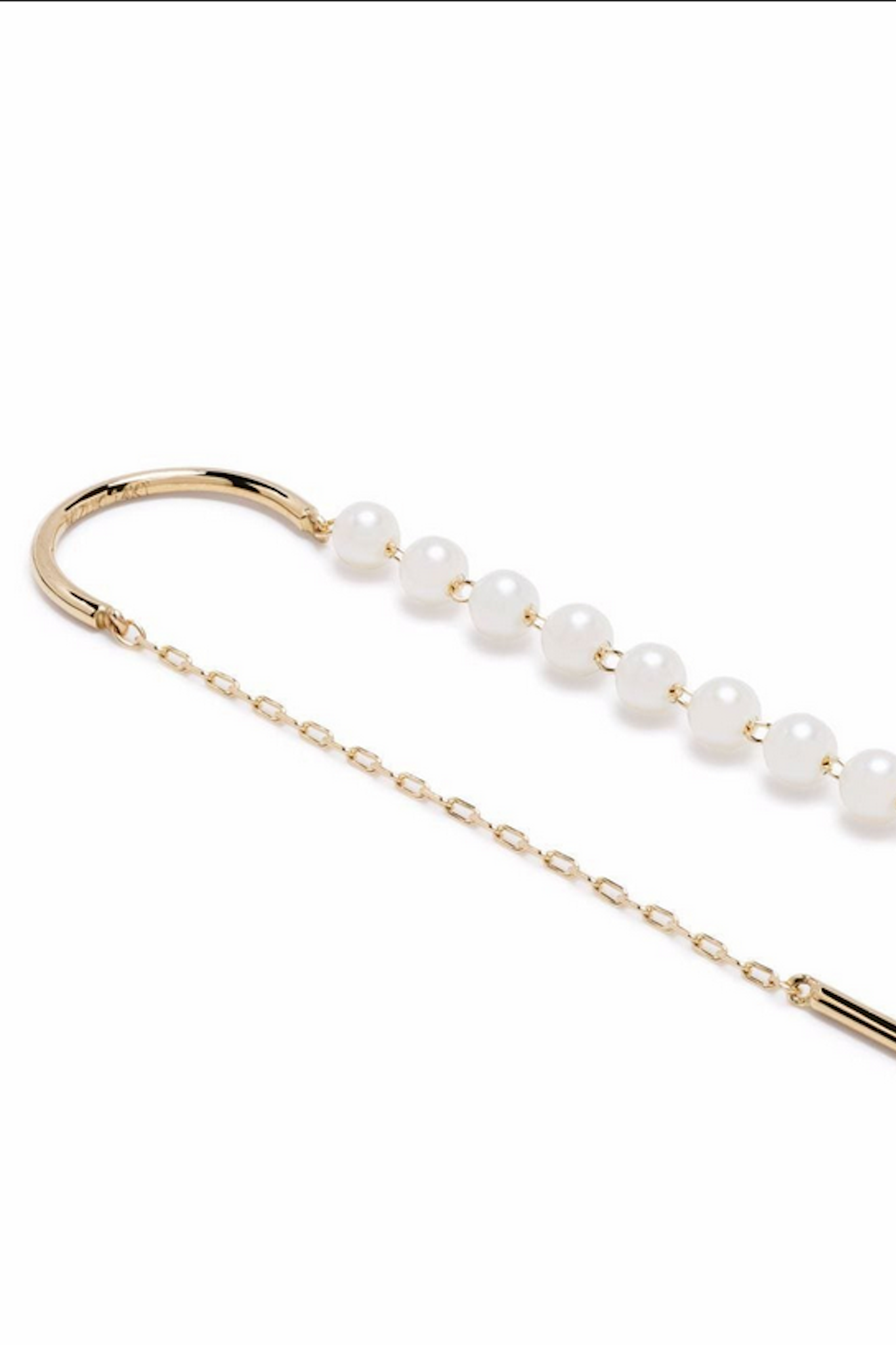 SBE323 - SHORT BABY PEARL THREADER EARRINGS